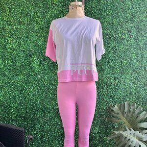 Emilio Pucci Pink Leggings Pajama Set – Girls Juniors – NWT (Farfetch) size 14
